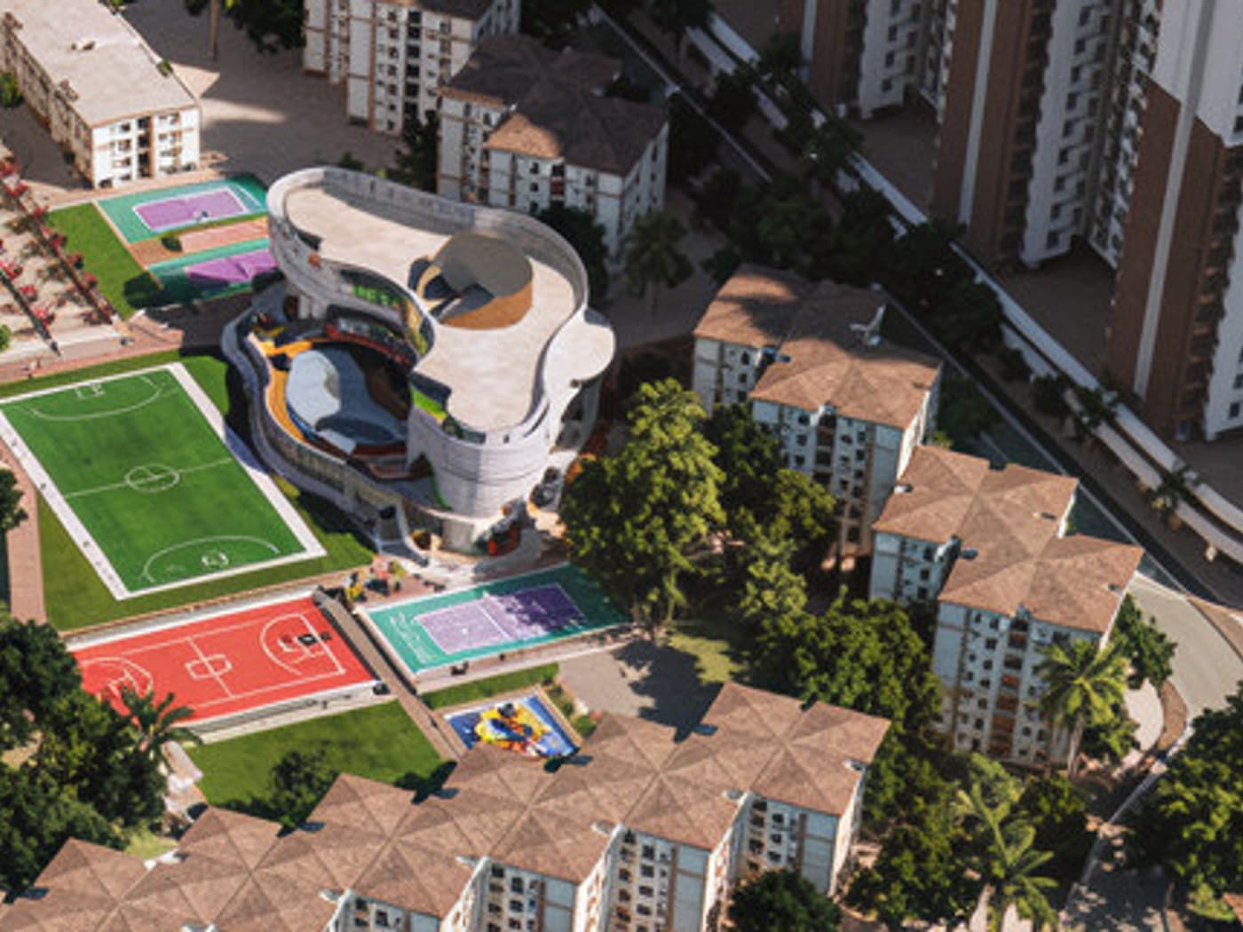 The newly opened clubhouse at Lodha Crown Dombivli Manpada