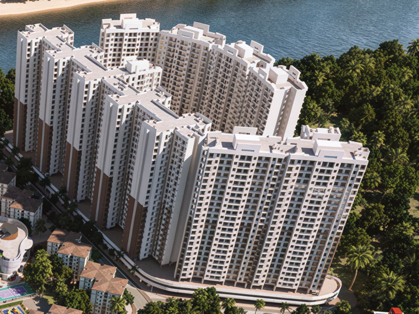 Lodha Crown Dombivli Manpada township elevation